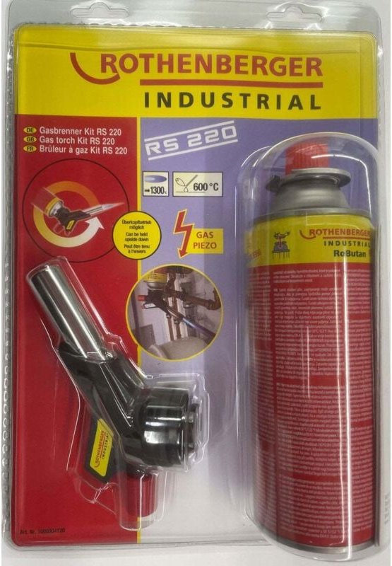 Rothenberger - Industrial 1000004120 Gasbrenner 3.5 h inkl. Gasflasche 1 St.