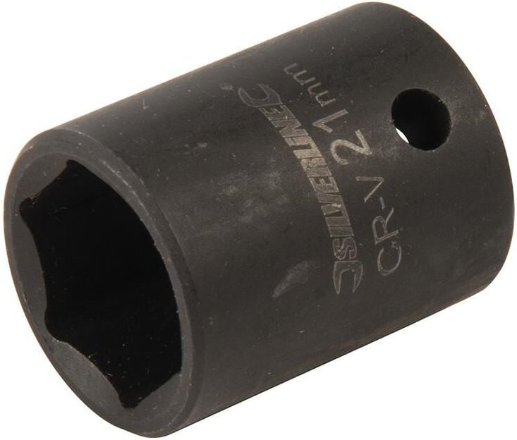 Silverline - Schlagschrauber-Steckschlüsseleinsatz, 1/2-Zoll-Antrieb, 6-kant, metrisch 21 mm