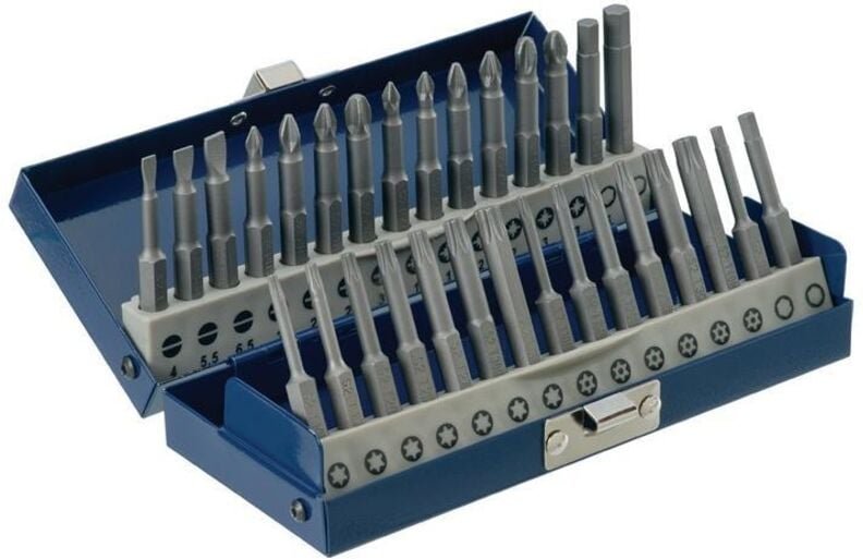 Bitsortiment 30-teilig Schlitz/PH/PZD/TX/TX-BO/6Kt.