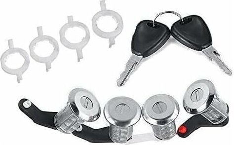 4Pcs Türschloss Zylinder Set 7701470952 Für Renault Master Für Opel Movano Für Nissan 1998-2009 Links + Rechts türschlos...