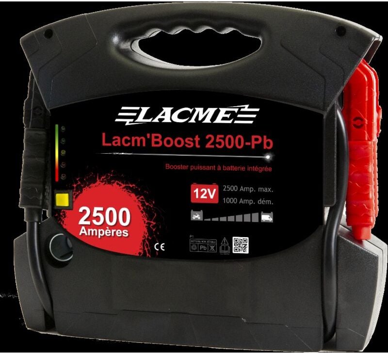 Lacme - Akku & Ladegerät Lac'Boost 2500-PB mit Bleibatterie - 12V 2500A - 515200