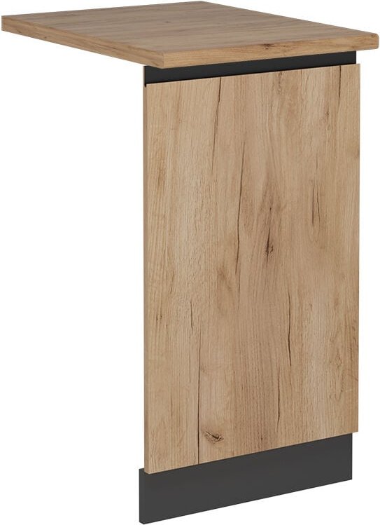 Vicco - Geschirrspülblende R-Line, Goldkraft Eiche, 45 cm , ap Eiche