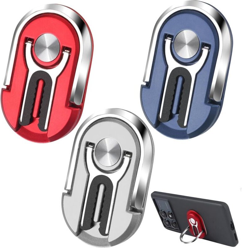 3 Stück Kfz-Handyhalterung für Lüftungsschlitze, um 360° drehbar, verstellbare Kfz-Halterung, Handy-Ringhalter, hilft, d...