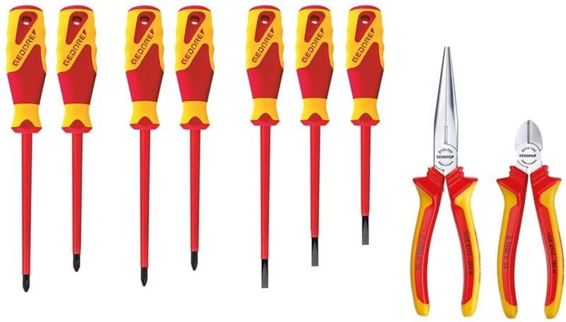 Gedore - VDE-Zangen/Schraubendrehersortiment für Werkzeugkarte ET-1100 w