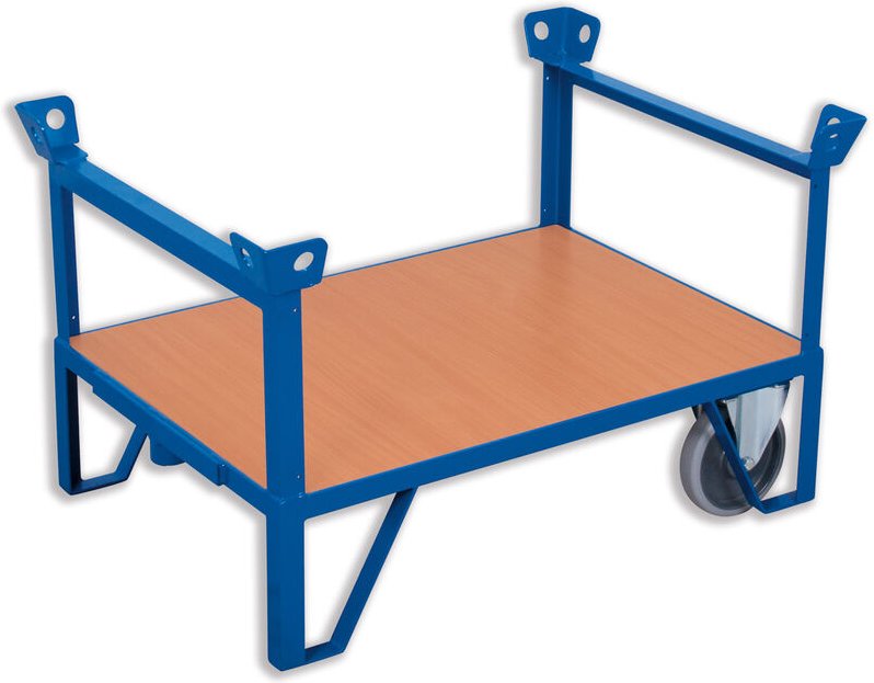 VARIOfit Rollplatte 500kg Tragkraft mit 4 stirnseitigen Aufbauten 1190x785mm