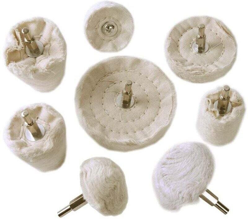 Polierset für Aluminiumbohrer – Polierscheibe aus Metall, verchromter Edelstahl