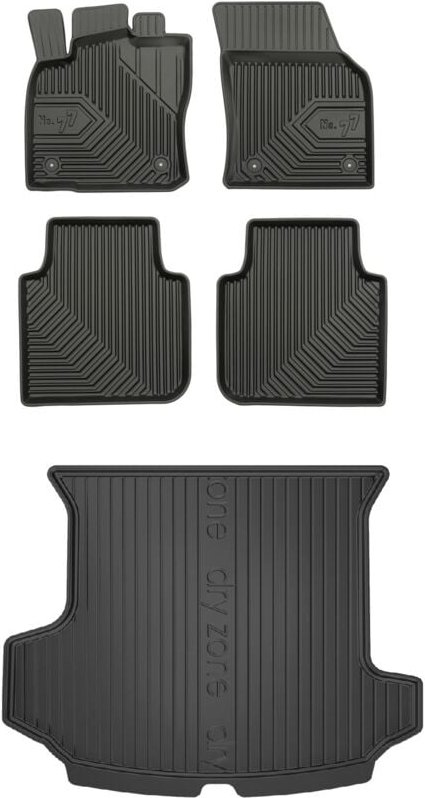 Thumbnail - SET 77 Fußmatten und Matte Skoda Kodiaq 1 2016-2024 7 Sitze mit zwb