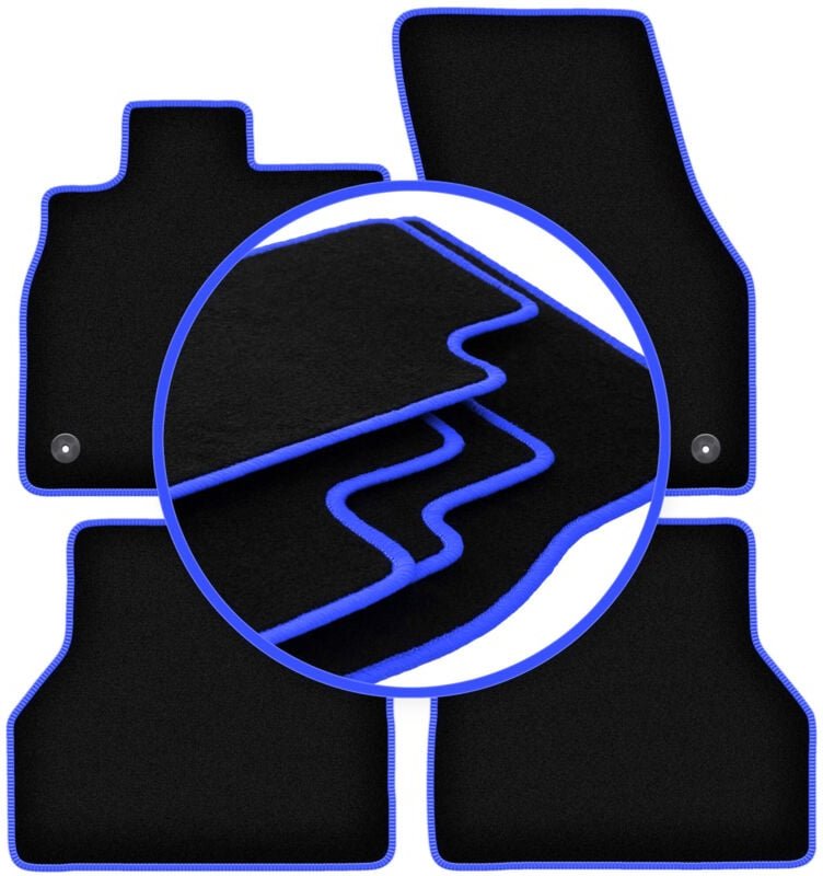 CARLUX-BLUE Automatten für: Volkswagen Caddy IV Kombivan (2020-)