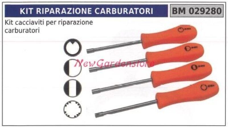 Vergaser-Reparatur-Schraubendreher-Satz NEW GARDEN STORE 029280