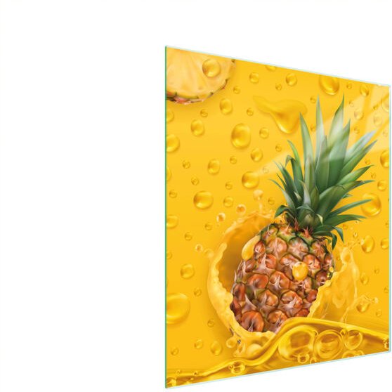 Glasschneidebrett 45x52 Ananas