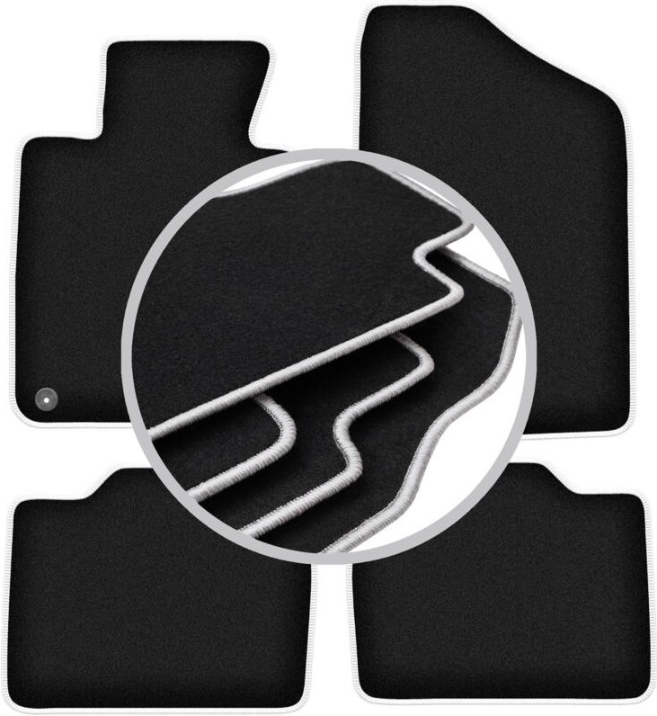 CARLUX-SILVER Autofußmatten für: Kia Optima III TF Limousine (2010-2015)