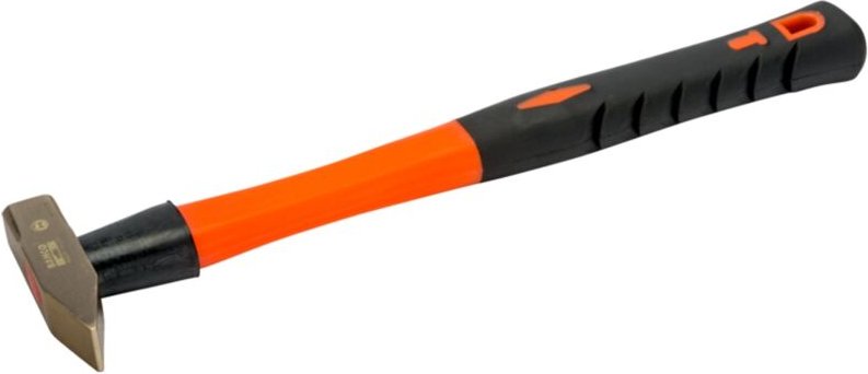 Schlosserhammer mit Aluminiumbronze-Kopf und Fiberglas-Griff, funkenfrei, 2 kg - Bahco