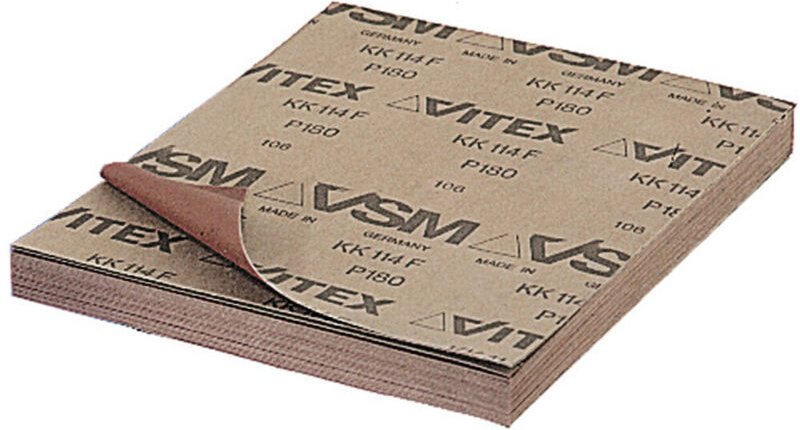 Thumbnail - VSM - Schleifgewebe (a) braun, sehr flexibel kk 114 f, 230x280 mm, Körnung: 800