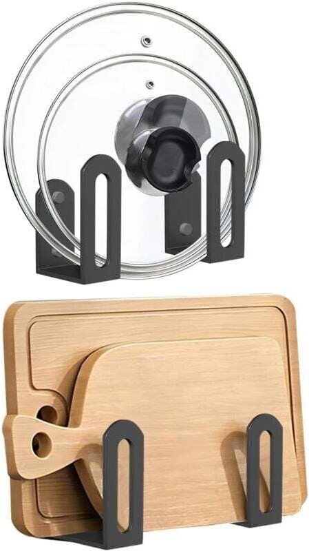 2er-Pack Universal-Topfdeckel-Organizer für den Schrank – Topfdeckelhalter zur Wandmontage – für Küchen von 15,2 bis 34,...