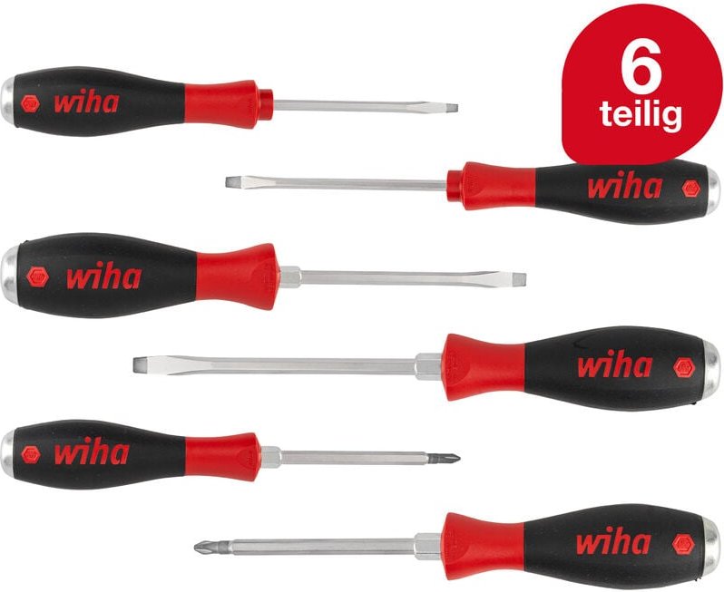 Schraubendreher Set mit Schlagkappe SoftFinish® (21250) 6 tlg. i Schraubenzieher Satz Alltag, Handwerk, Industrie i Schr...