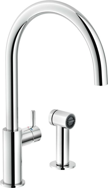Küchenspülmischer mit ausziehbarer Dusche Nobili Side CU96600CR Chrom