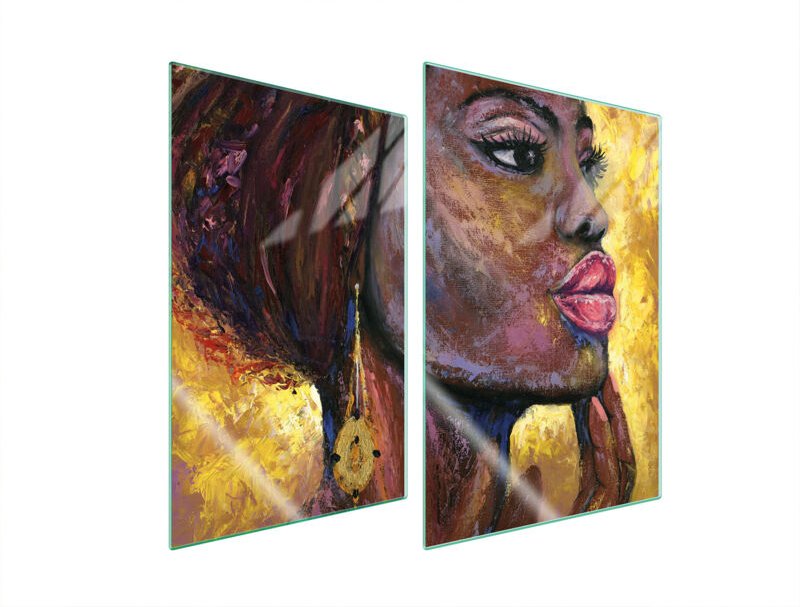 GLASSCHUTZPLATTE FÜR KÜCHE 2x35x52 FRAUEN