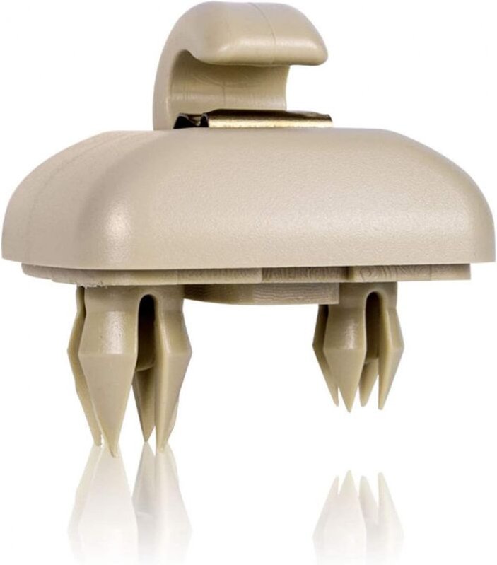 1 Stück Beige Auto Sonnenblende Clip Sonnenblende Clip, Auto Sonnenblende Haken Halter Haken für Audi A1 A3 A4 A5 Q3 Q5 ...