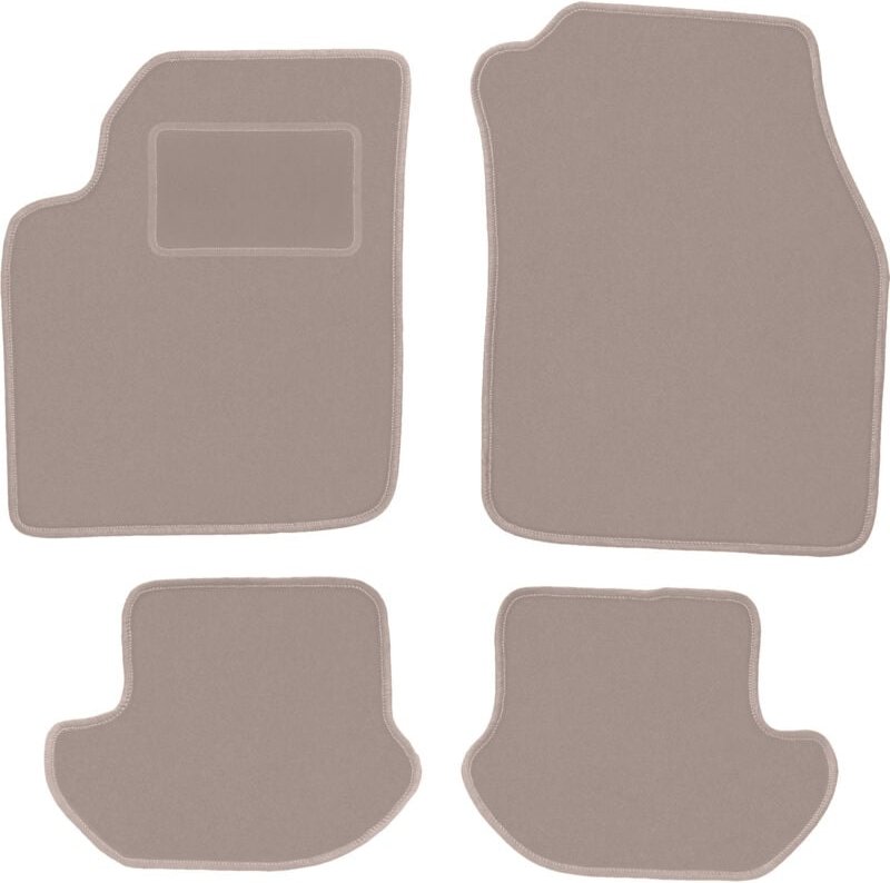 Beige Veloursmatten für: Ford Ka MK1 Fließheck (1998-2006)
