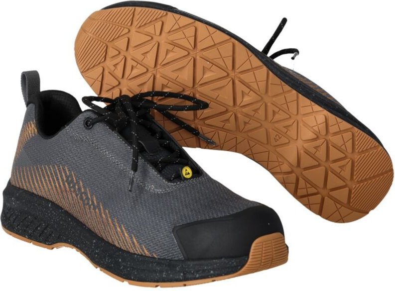 Sicherheitshalbschuh footwear customized F1600-909 S1PS Gr. 39 stone grey/nut brown - Mascot