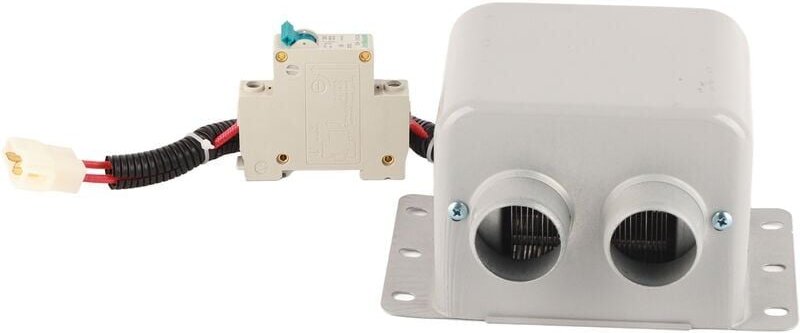 800W Autoheizung Elektroheizung, 2 Löcher Winterheizung Fensterheizung Defroster Antibeschlag Hohe Effizienz für Camping...