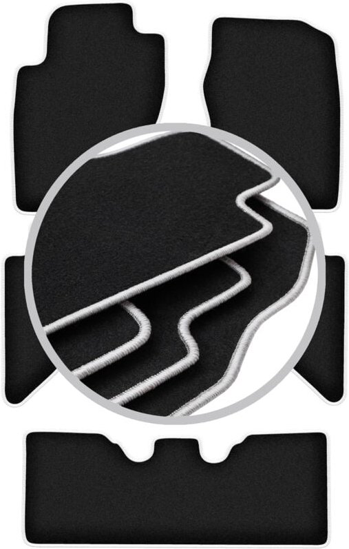 CARLUX-SILVER Autofußmatten für: Nissan Pathfinder R51 SUV (2004-2014)