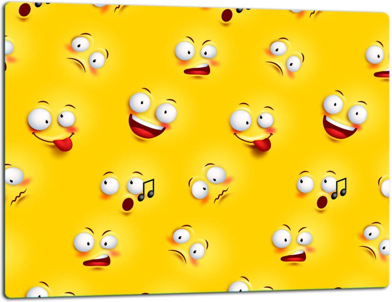 Glasschild Schneidebrett 52x40 Lähln