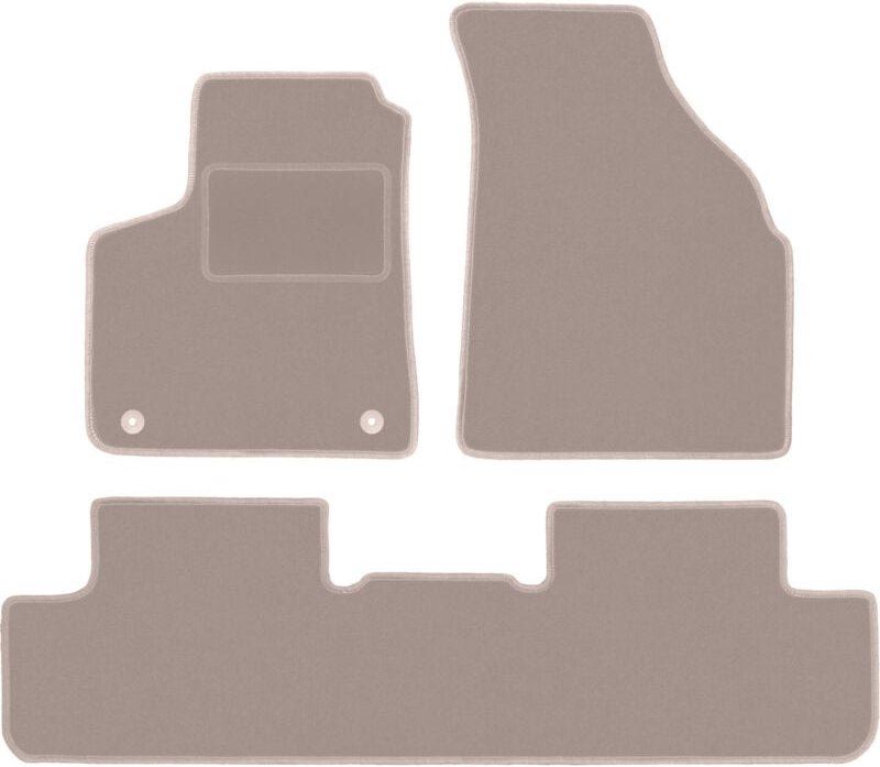 Beige Velours-Fußmatten für: Chevrolet Rezzo Minivan (2000-2011)