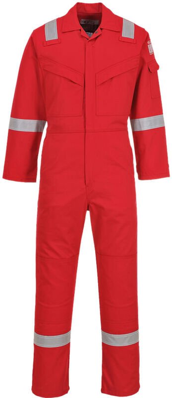 Flammenbeständige und antistatische Overall 350g Rot S - DE(38-40) - UK(30-32)