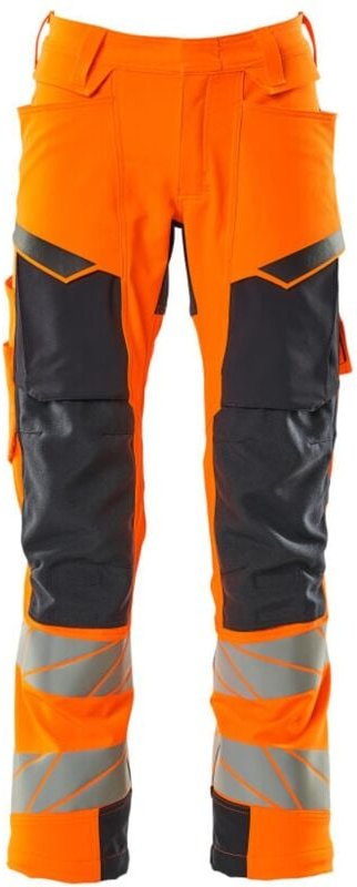 Thumbnail - Mascot Hose mit Knietaschen 19079-511-14010 Gr. 76C49 hi-vis orange/schwarzblau