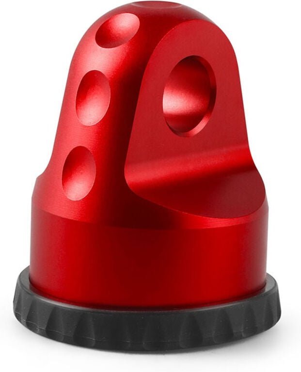 Aluminium-Windenschäkelhalterung mit Stift und Gummischutz, universell für ATV, UTV, SUV, Pickup-Trucks, Rot