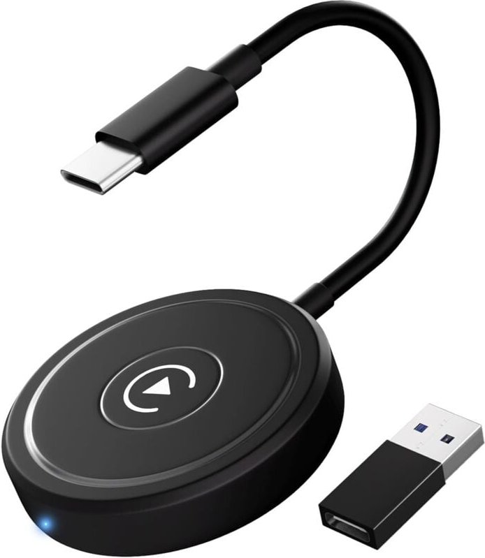 Kabelloser Adapter für iPhone, kabelloser CarPlay-Adapter wandelt kabelgebundenes CarPlay in kabelloses CarPlay um, komp...