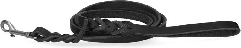 Gefleckt pro leder showleine schwarzer bolzenverschluss 18 x 180 cm