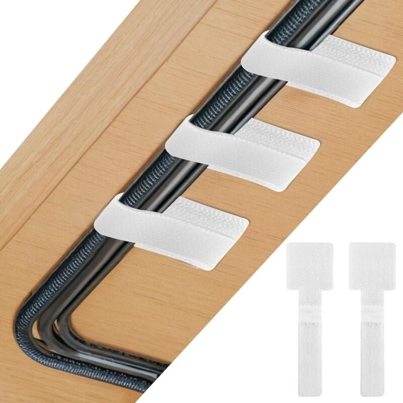 Thumbnail - Linghhang - 100er-Pack selbstklebende Kabelclips, verstellbare Kabelbinder, Kabelhalter, Kabel-Organizer mit selbstklebe...