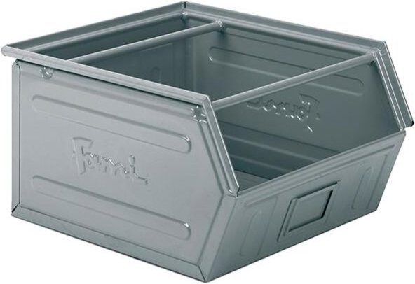 Stahlbehälter mm B=450 T=520 H=300 Gr.5P4 Grau Ral7000