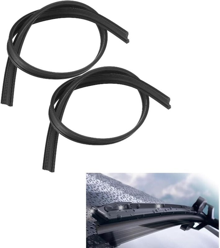2 Stück Scheibenwischer Gummi,Wischergummi Meterware,Scheibenwischer Gummi Universal,Windshield Wiper Rubber,Scheibenwis...