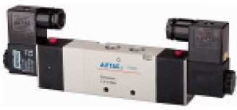 5/3-Wegeven. elektropn. Mitte belüft., g 1/8 230V 50Hz 550l/min - Riegler