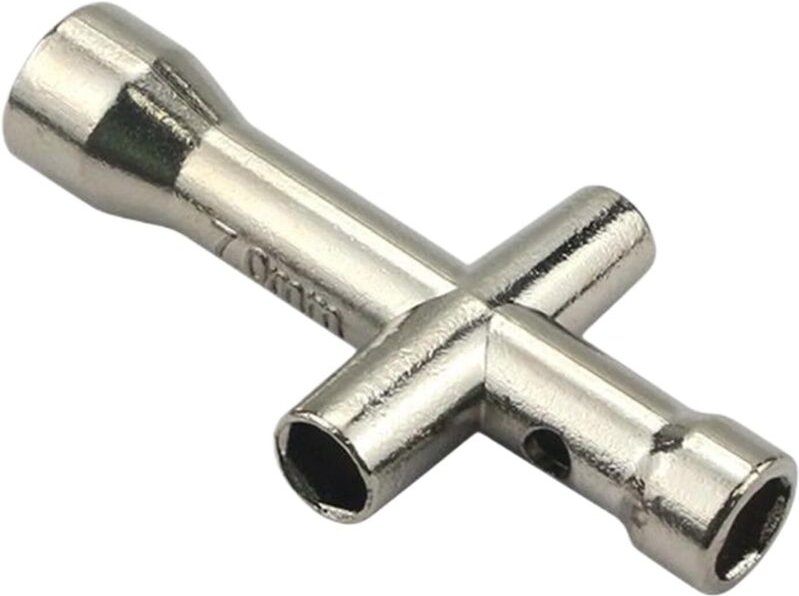 Generischer Kreuzsteckschlüssel, Präzisionswerkzeug zur Wartung von Muttern Multifunktions-Kreuzschlüssel für hohe Beans...