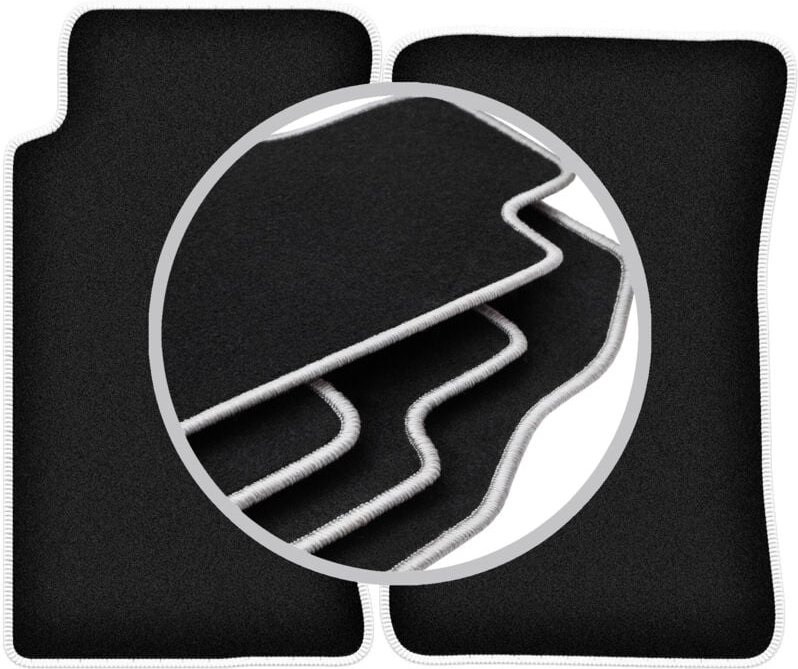 CARLUX-SILVER Autofußmatten für: Mazda MX-5 I Cabrio (1989-1998)