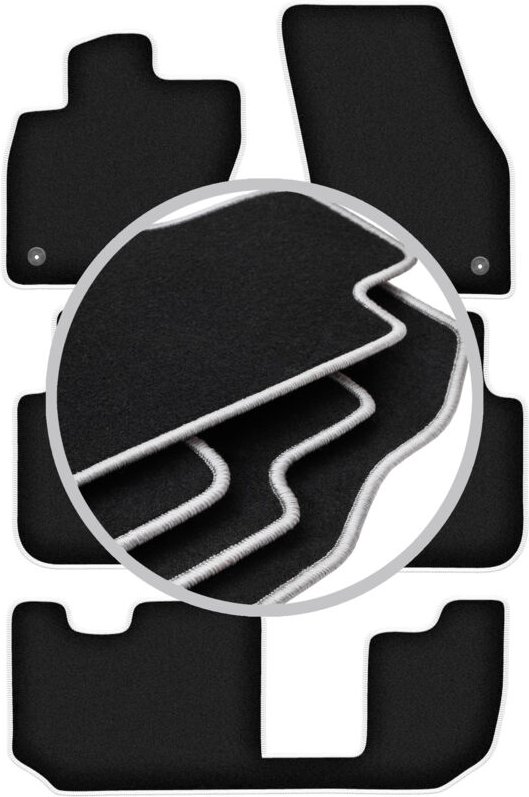 CARLUX-SILVER Autofußmatten für: Seat Tarraco 7-Sitzer (2018-)