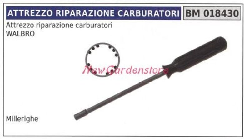 NEW GARDEN STORE Vergaser-Reparaturwerkzeug Walbro-Motor 018430