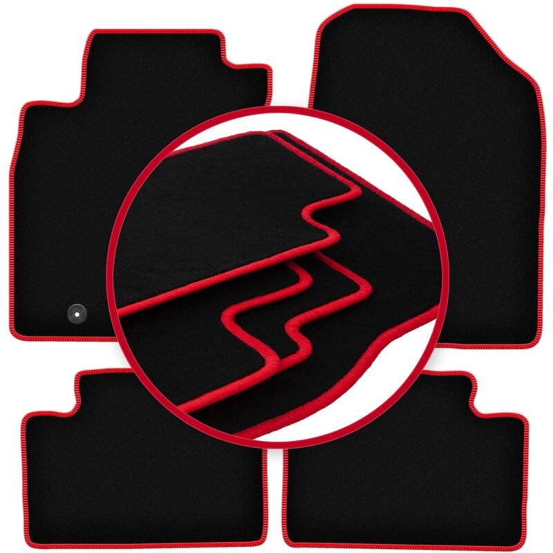 CARLUX-RED Autofußmatten für: Hyundai i30 III Fastback, Schrägheck, Kombi (2016-)