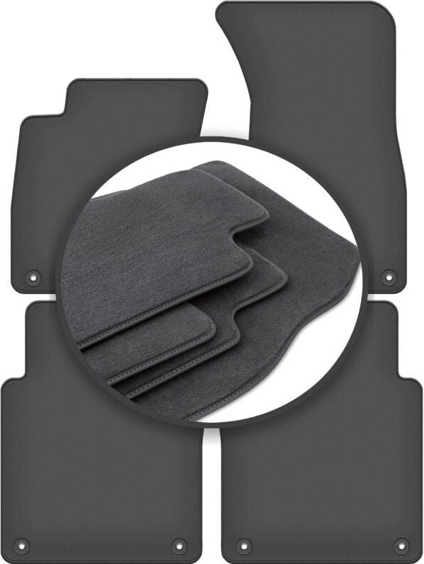 Premium-Fußmatten für: Audi A8 D3 Lang (2002-2009)