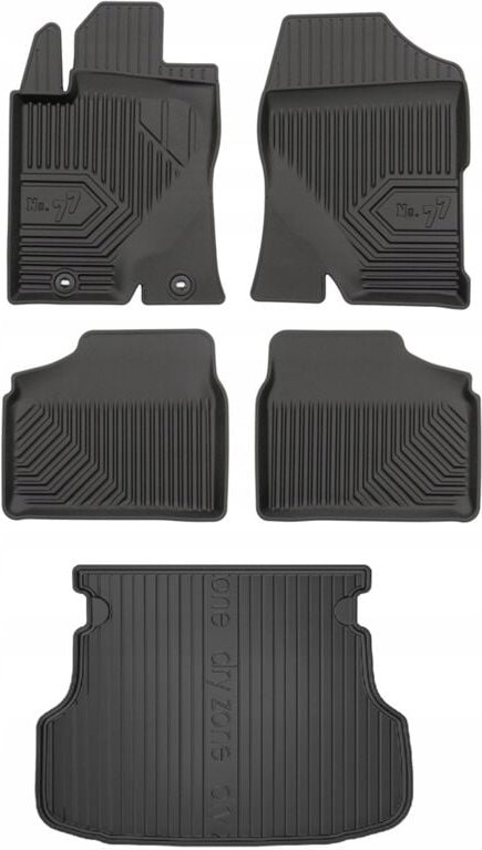 Thumbnail - SET 77 Fußmatten und Fußmatte Toyota Avensis 2 Kombi 2003-2009 zw