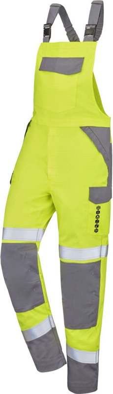 Trägerhose ONAS Neon-Gelb/Stahlgrau 3XL