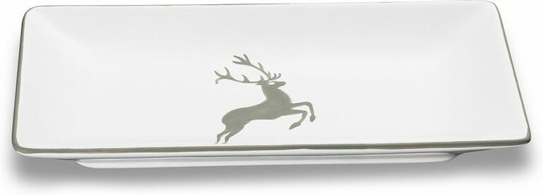 Thumbnail - Gmundner Keramik Grauer Hirsch Snackschale (22x11cm)