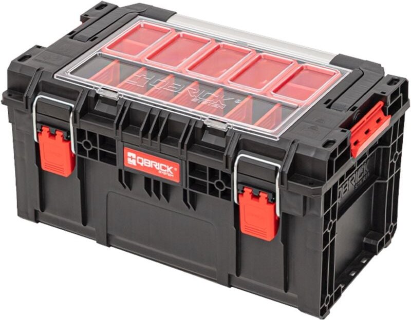 System prime Toolbox 250 Expert mit Organizer stapelbar 535 x 327 x 277 mm 26l IP66 mit 10 Trennwänden + 5 Inlays - Qbri...