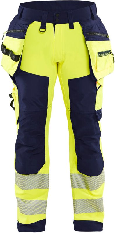 Arbeits-Softshellhose Hochsichtbarkeit Klasse 2 1820 - Gelb/Navy XL - FR(50) - SE(C56) - Normen