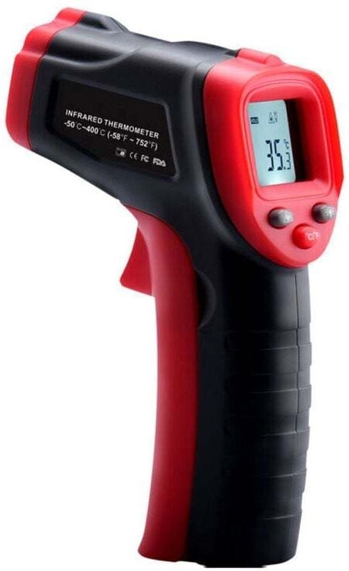 Ulisem Infrarot-Thermometer, -50 °C 600 °C (-58 °F 1112 °F) berührungsloses Laserthermometer mit einstellbarem Emissions...