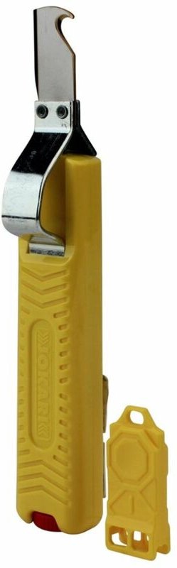 Perel - jokari Kabelmesser mit Hakenklinge gelb Elektrikerwerkzeug